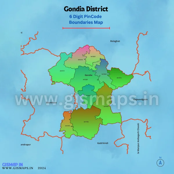 Gondia District Pincode Maps